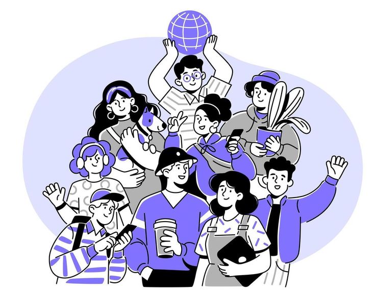 DigitalTitan Agency Team Illustration
