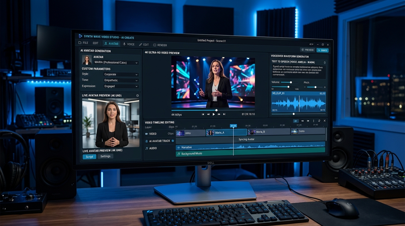 AI Scriptwriting & Voice Synthesis Dashboard