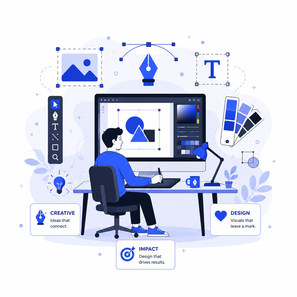 Graphic Design Services Studio Illustration