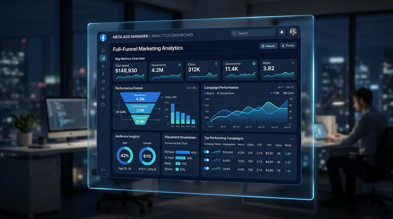 Meta Ads Scaling Funnels Dashboard