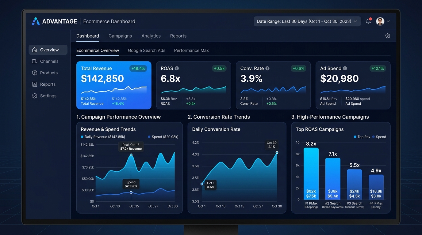 Google Search & PMax Strategy Dashboard